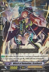 Witch of Ruination, Scathach Card Front