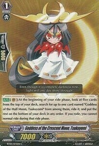 Goddess of the Crescent Moon, Tsukuyomi Card Front