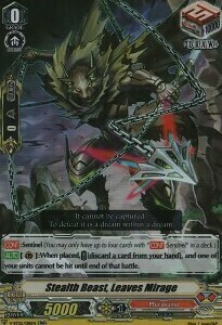 Stealth Beast, Leaves Mirage Card Front