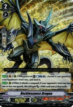 Recklessness Dragon Card Front
