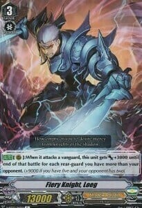 Fiery Knight, Loeg Card Front