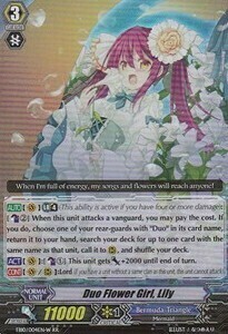 Duo Flower Girl, Lily Card Front