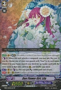 Duo Flower Girl, Lily Card Front