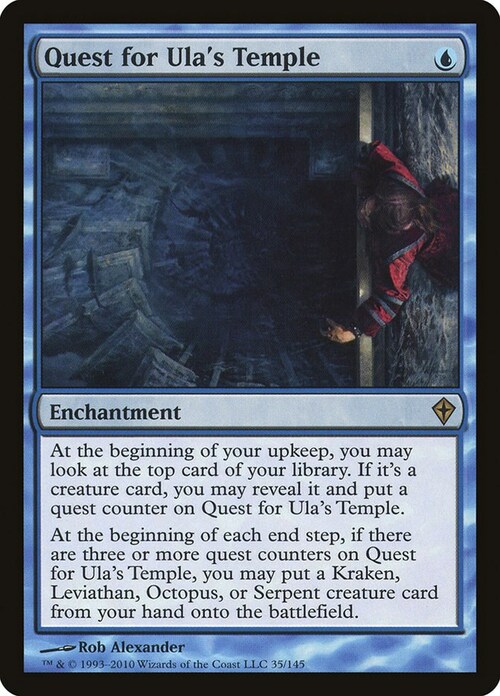 Quest for Ula's Temple Card Front