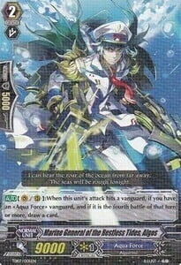 Marine General of the Restless Tides, Algos Card Front