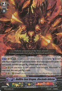 Hellfire Seal Dragon, Blockade Inferno Card Front