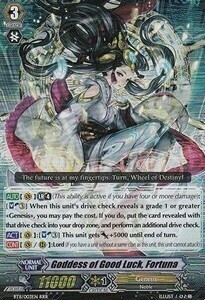 Goddess of Good Luck, Fortuna Card Front