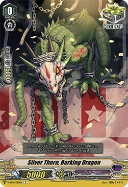 Silver Thorn, Barking Dragon [V Format] Card Front