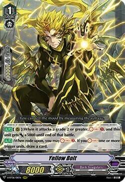 Yellow Bolt [V Format] Card Front