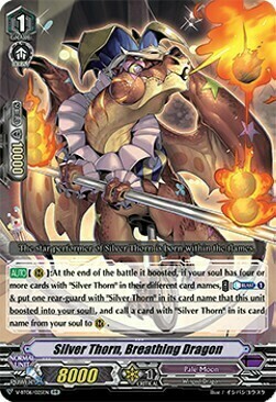 Silver Thorn, Breathing Dragon [V Format] Card Front