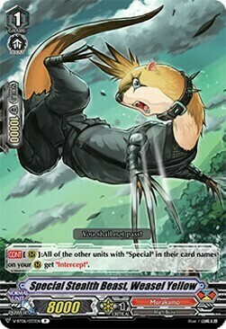 Special Stealth Beast, Weasel Yellow [V Format] Card Front