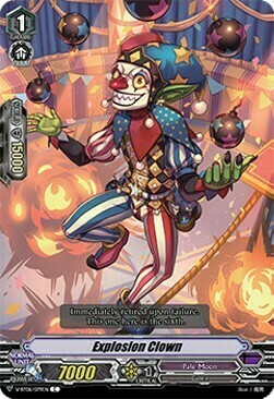 Explosion Clown Card Front