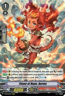 Flame of Hope, Aermo [V Format] Card Front