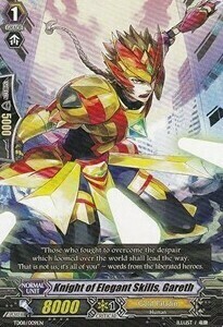 Knight of Elegant Skills, Gareth Card Front