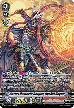 Covert Demonic Dragon, Hyakki Vogue [V Format] Card Front