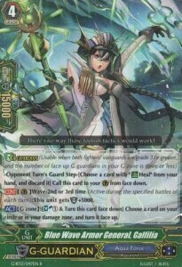 Blue Wave Armor General, Galfilia Card Front