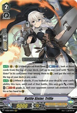 Battle Sister, Trifle Card Front