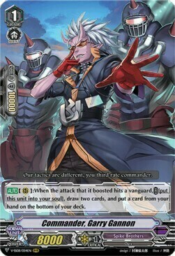Commander, Garry Gannon Card Front