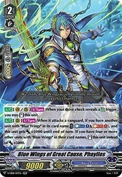 Blue Wings of Great Cause, Phayllos Card Front