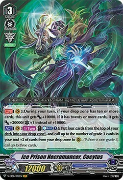Ice Prison Necromancer, Cocytus [V Format] Card Front
