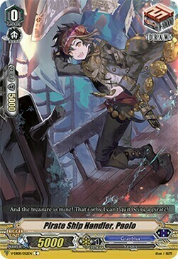 Pirate Ship Handler, Paolo Card Front