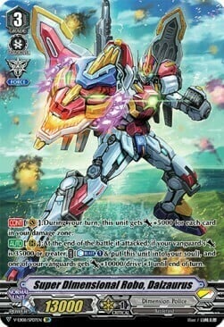 Super Dimensional Robo, Daizaurus Card Front
