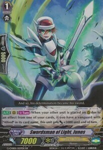 Swordsman of Light, Junos Card Front
