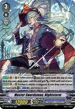 Master Swordsman, Nightstorm [V Format] Card Front