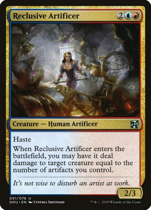 Reclusive Artificer Card Front