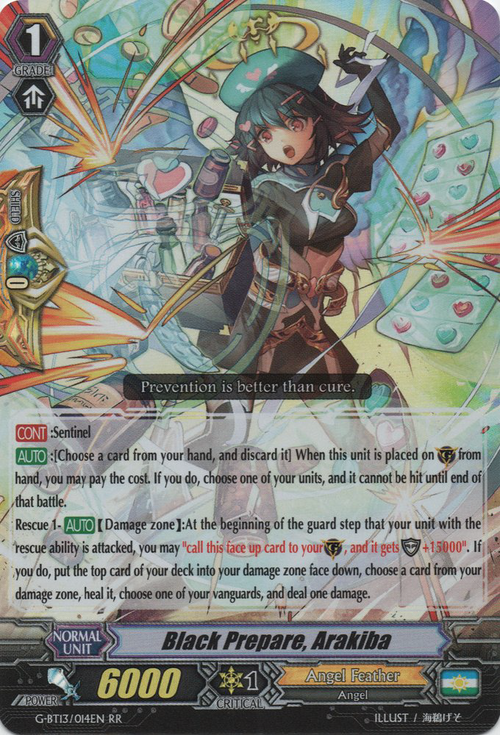 Black Prepare, Arakiba [G Format] Card Front
