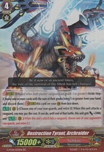 Destruction Tyrant, Archraider Card Front