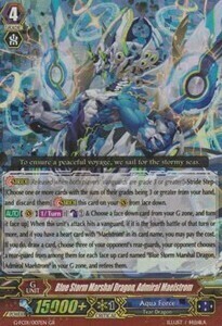 Blue Storm Marshal Dragon, Admiral Maelstrom Card Front