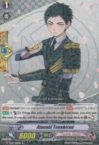 Atsushi Toushirou [G Format] Card Front