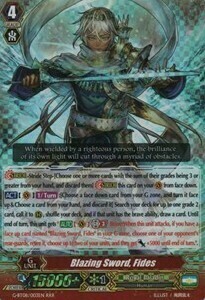 Blazing Sword, Fides [G Format] Card Front