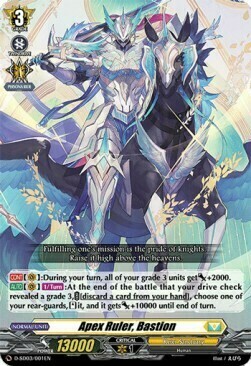Apex Ruler, Bastion Card Front
