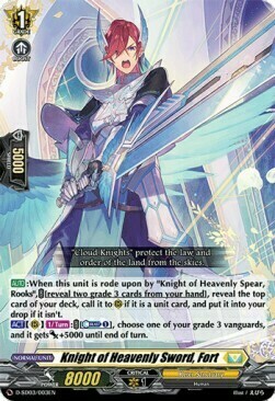 Knight of Heavenly Sword, Fort [D Format] Card Front