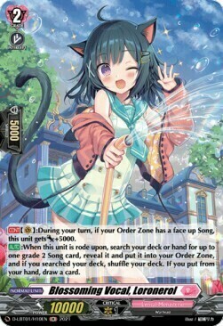 Blossoming Vocal, Loronerol Card Front