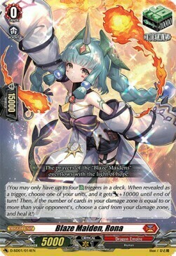 Blaze Maiden, Rona Card Front