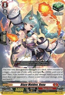 Blaze Maiden, Rona Card Front