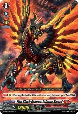 Fire Slash Dragon, Inferno Sword Card Front