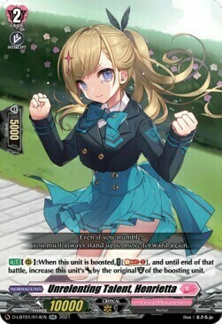 Unrelenting Talent, Henrietta [D Format] Card Front