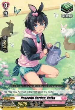 Peaceful Garden, Anika [D Format] Card Front