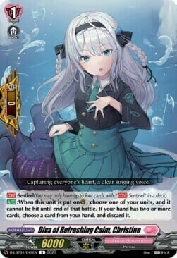 Diva of Refreshing Calm, Christine [D Format] Card Front