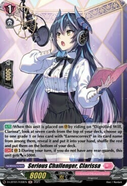 Serious Challenger, Clarissa [D Format] Card Front