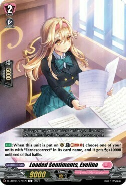 Loaded Sentiments, Evelina [D Format] Card Front