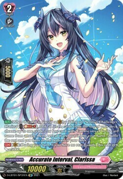 Accurate Interval, Clarissa [D Format] Card Front