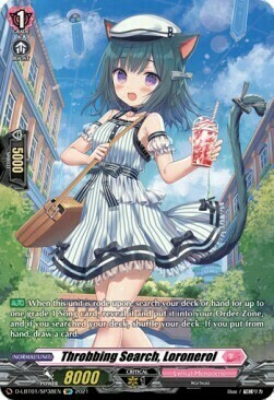 Throbbing Search, Loronerol [D Format] Card Front