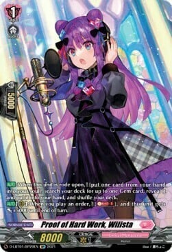 Proof of Hard Work, Wilista [D Format] Card Front