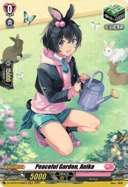 Peaceful Garden, Anika [D Format] Card Front