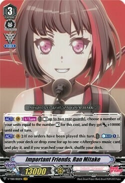 Important Friends, Ran Mitake [V Format] Card Front